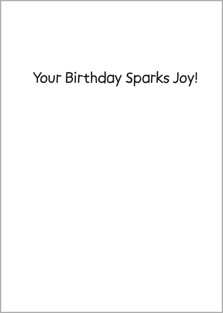 MARIE KONDO (Birthday Card)