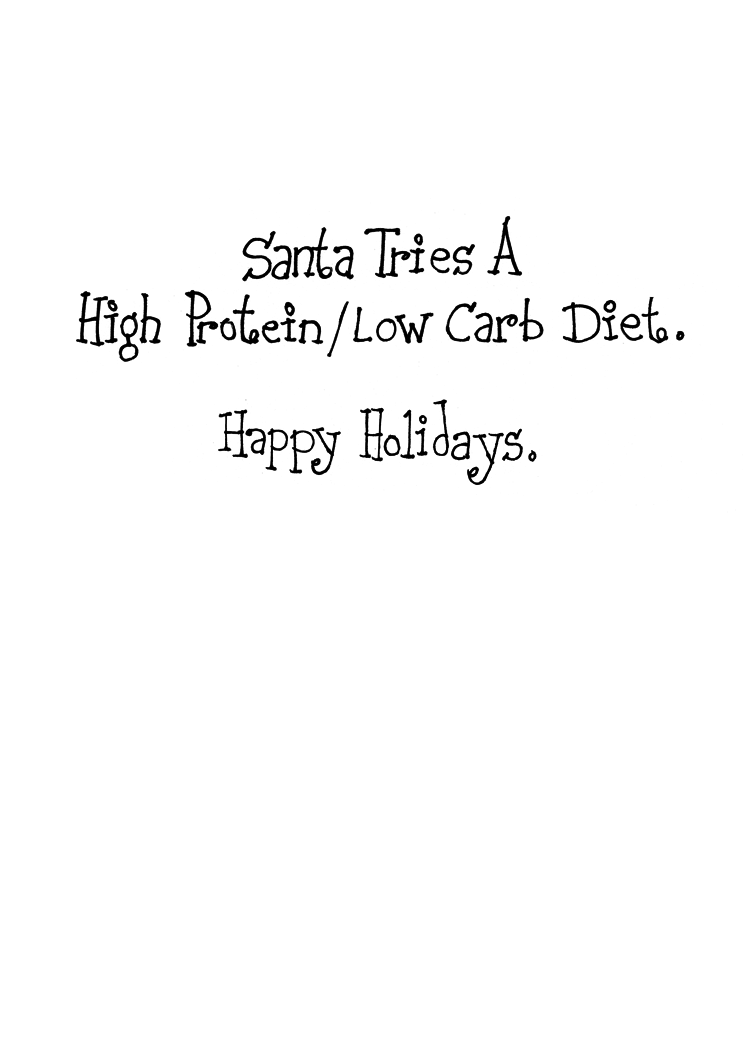 LOW CARB SANTA (Hapy Holidays)